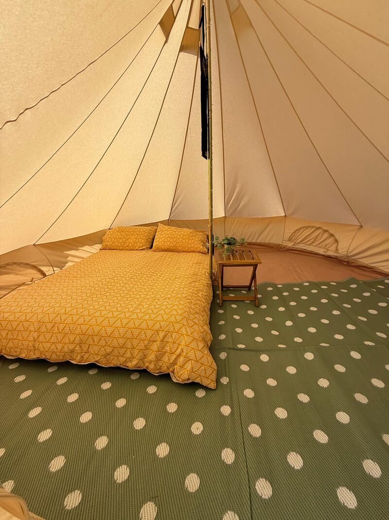 Bell tent interior