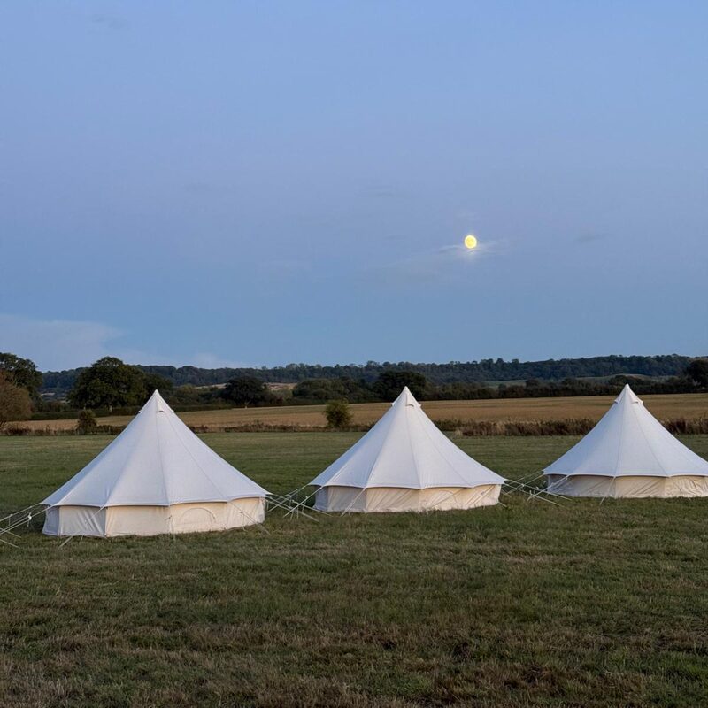 Bell tent setup